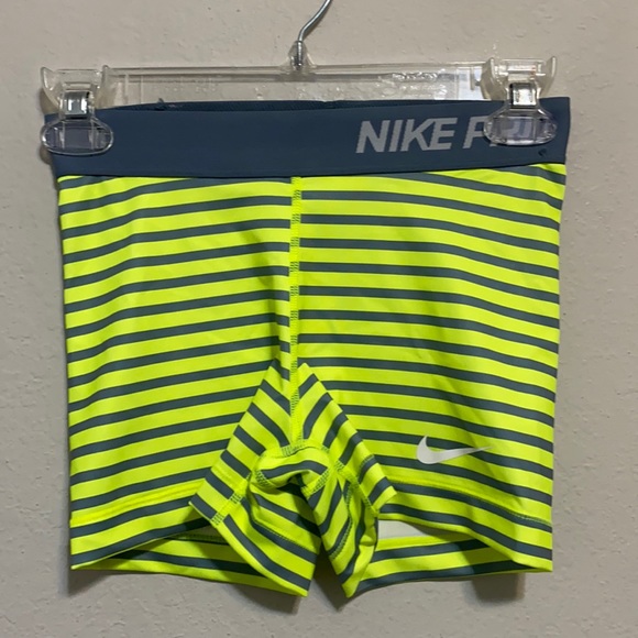 Nike Pro Striped Spandex Shorts 